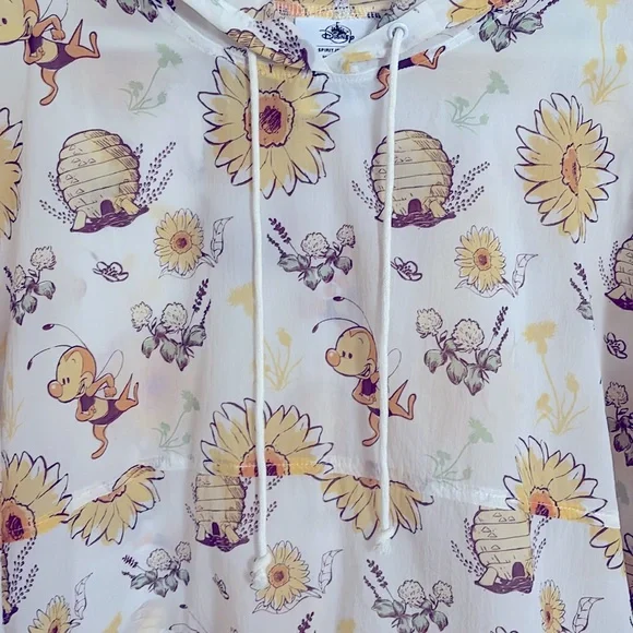 Disney Epcot Flower & Garden Festival Buzz the Bee Packable Hooded Spirit Jersey - Picture 3 of 11